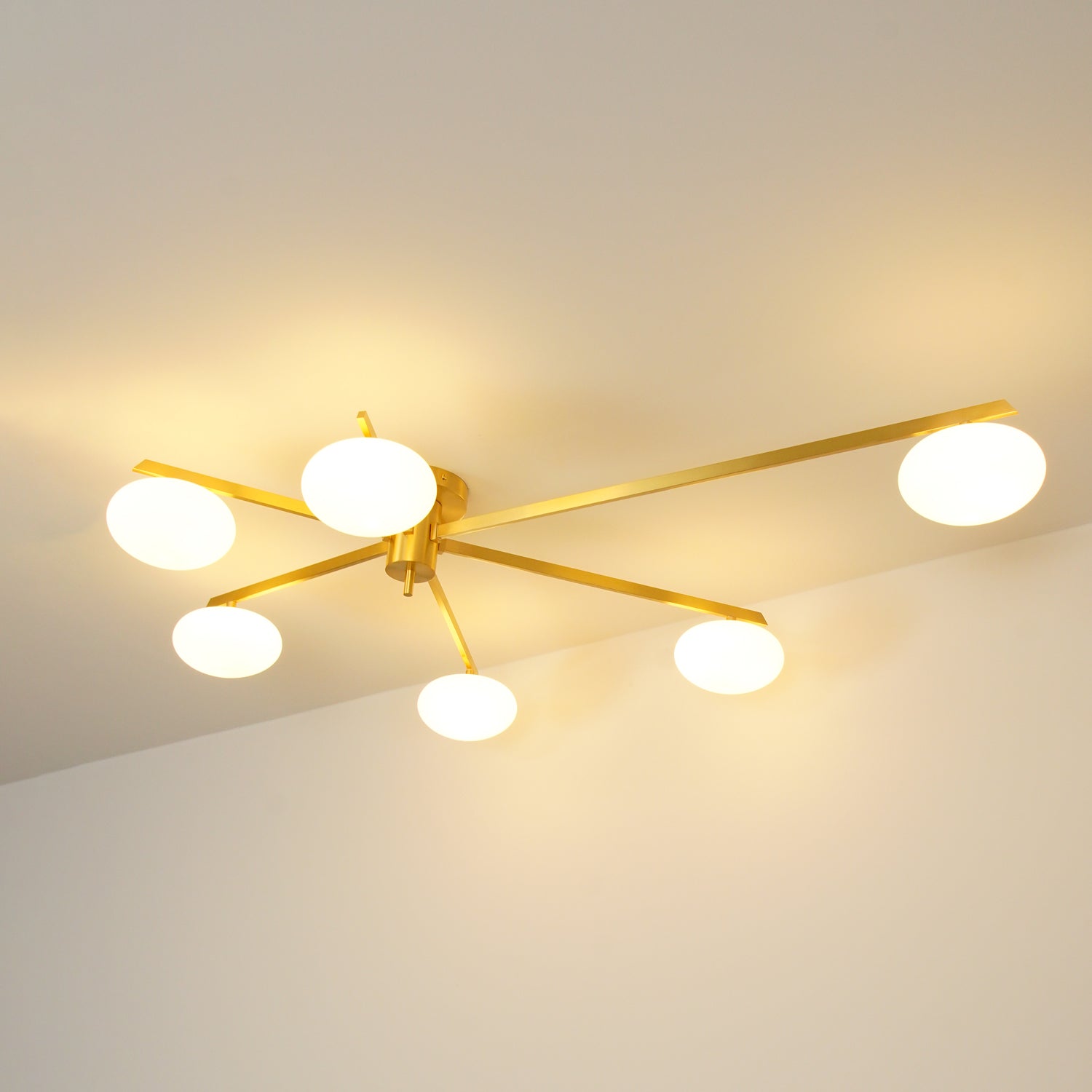 Lambda Minimalist Nordic Glass Ceiling Light