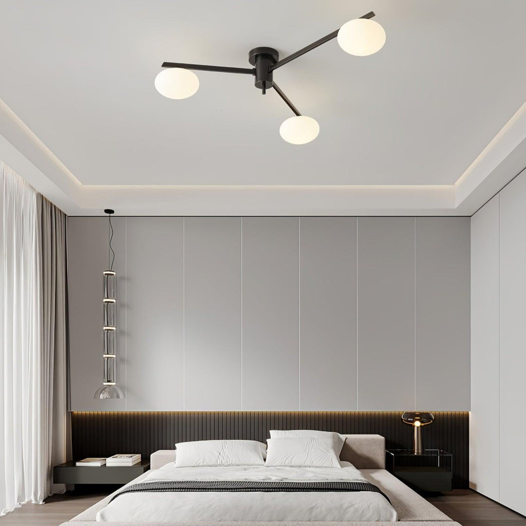 Lambda Minimalist Nordic Glass Ceiling Light
