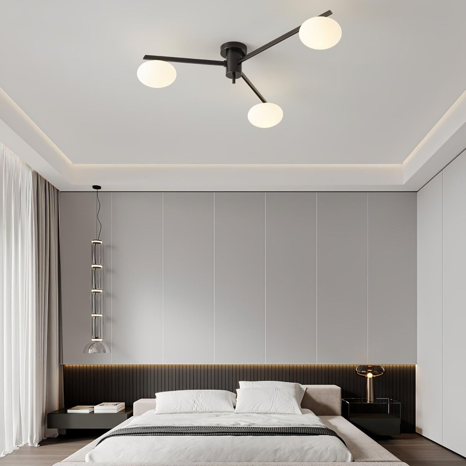 Lambda Minimalist Nordic Glass Ceiling Light