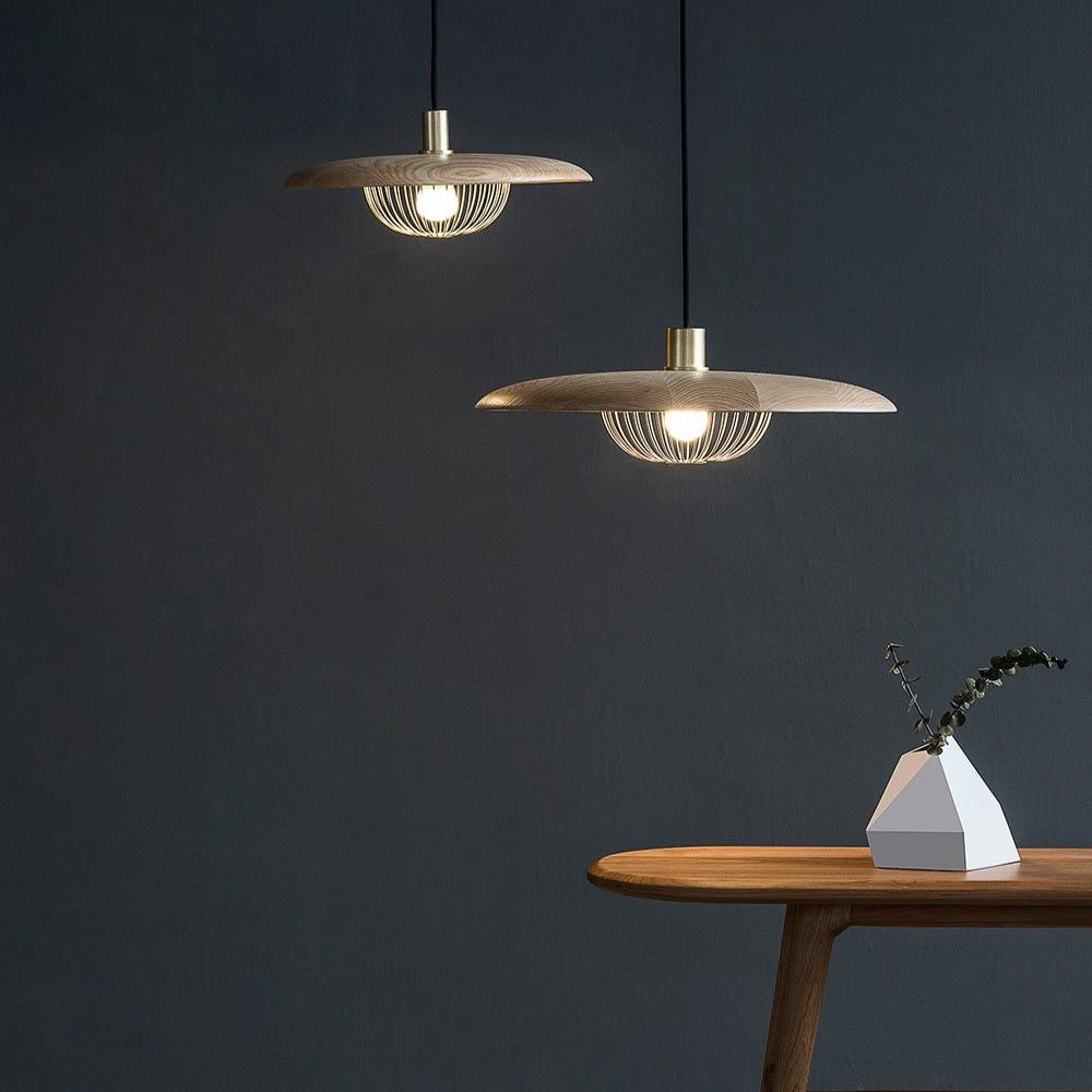 Wooden Metal Nordic Kasa Pendant Light
