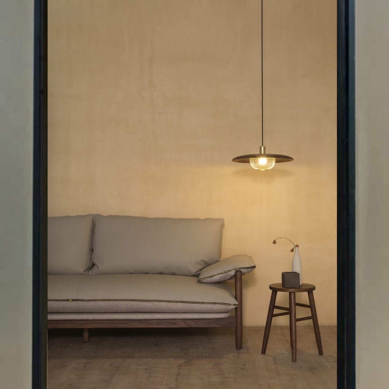 Wooden Metal Nordic Kasa Pendant Light