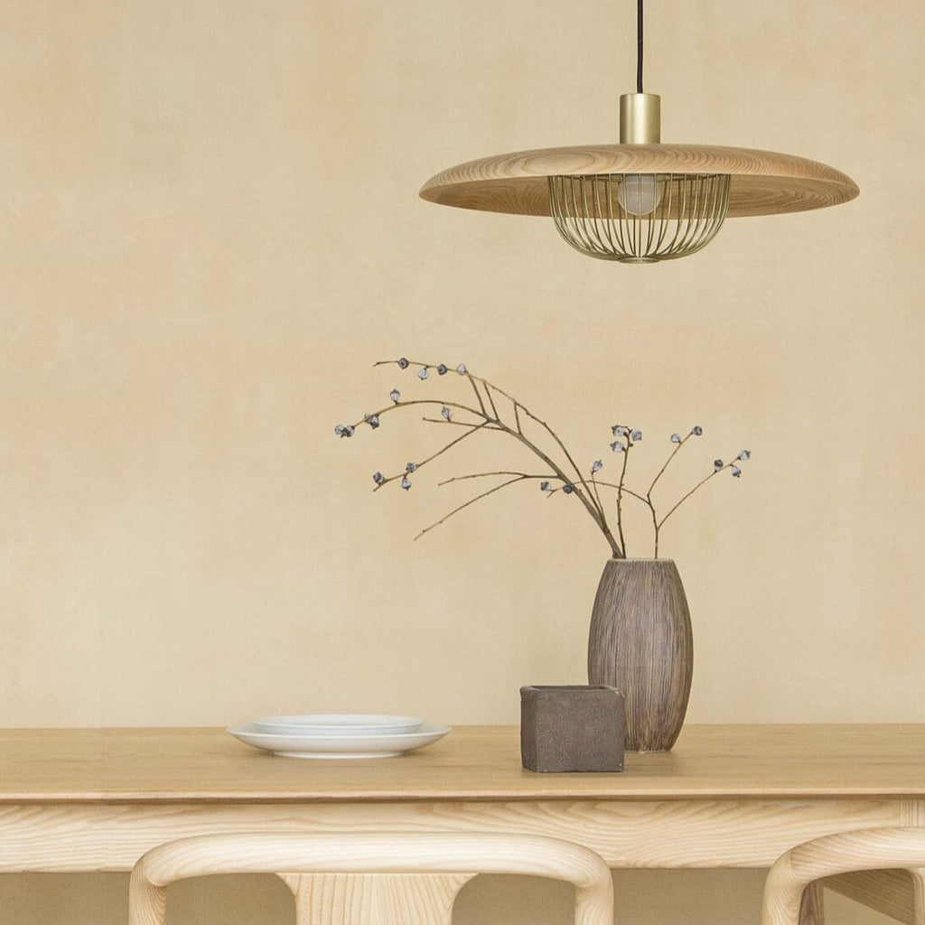 Wooden Metal Nordic Kasa Pendant Light