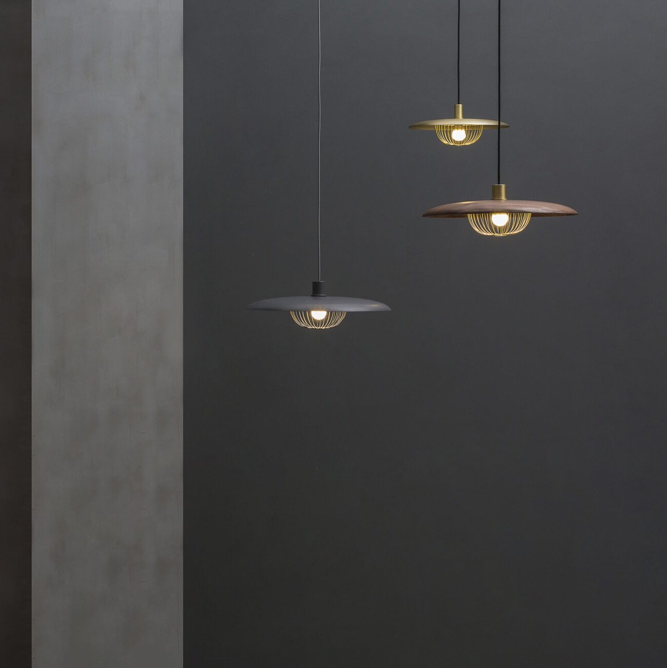 Wooden Metal Nordic Kasa Pendant Light