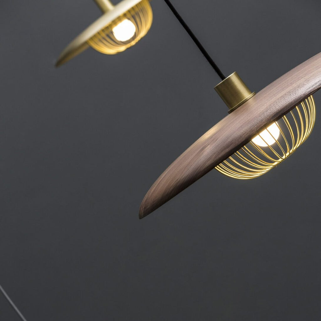 Wooden Metal Nordic Kasa Pendant Light