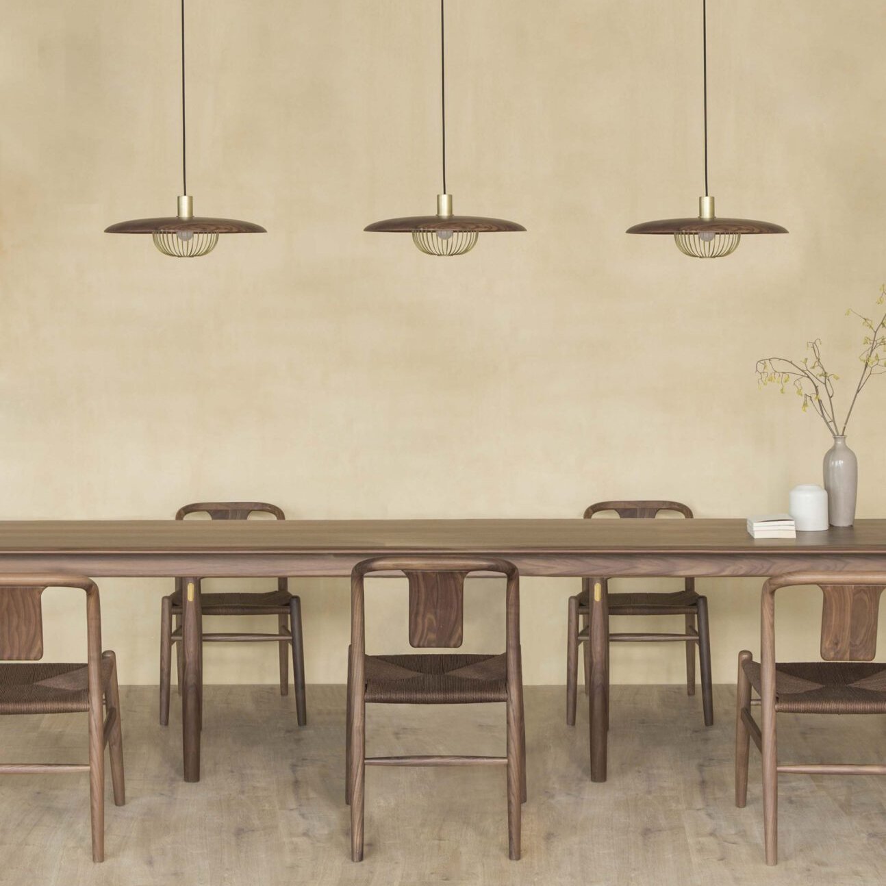 Wooden Metal Nordic Kasa Pendant Light