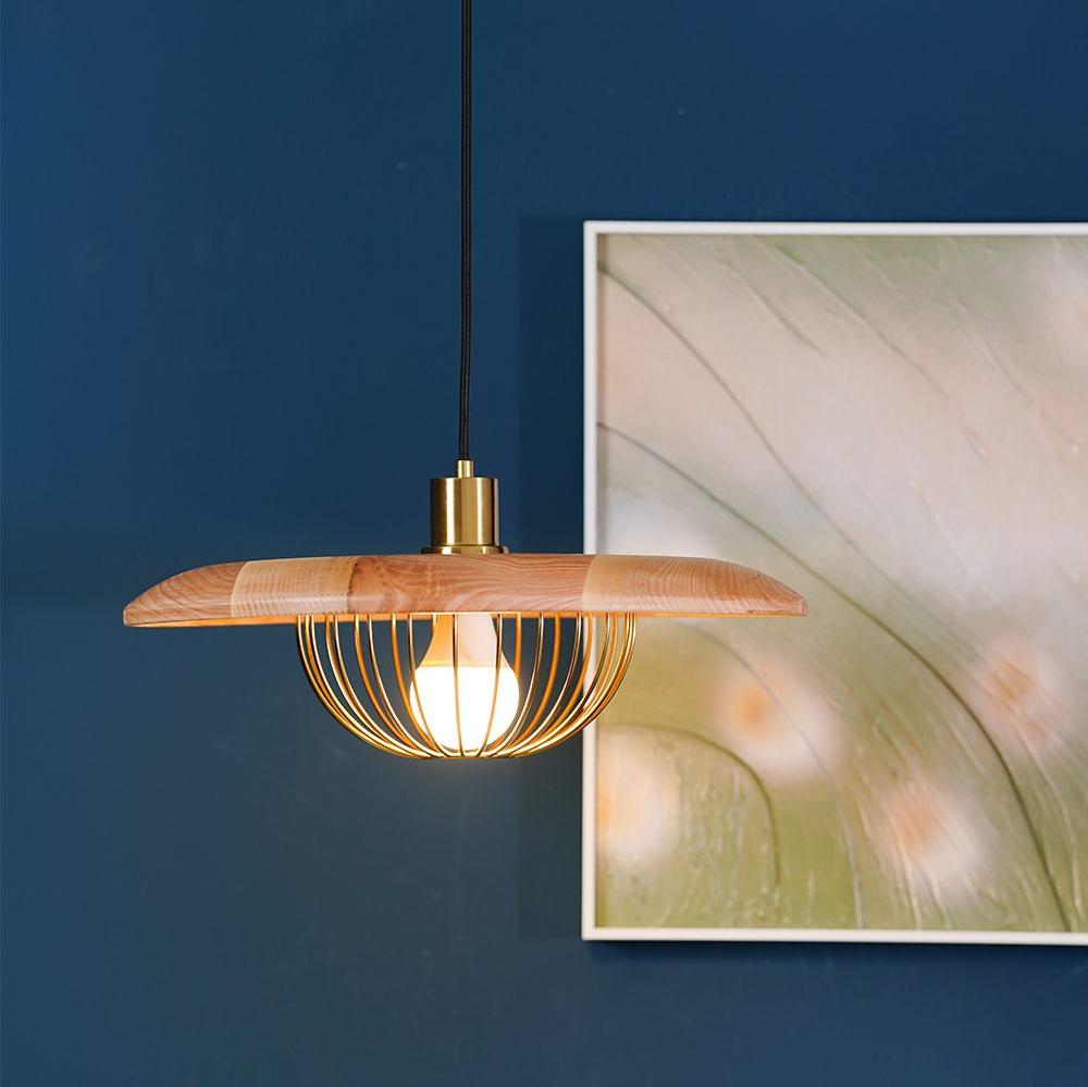 Wooden Metal Nordic Kasa Pendant Light
