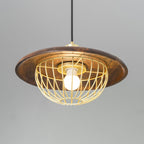 Wooden Metal Nordic Kasa Pendant Light