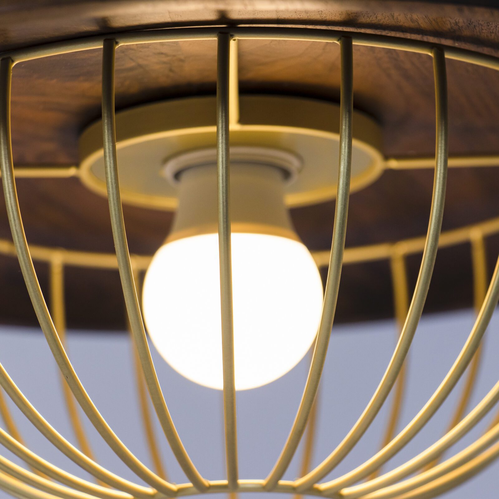 Wooden Metal Nordic Kasa Pendant Light