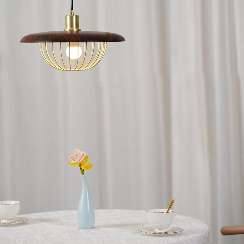 Wooden Metal Nordic Kasa Pendant Light
