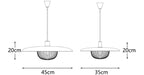 Wooden Metal Nordic Kasa Pendant Light