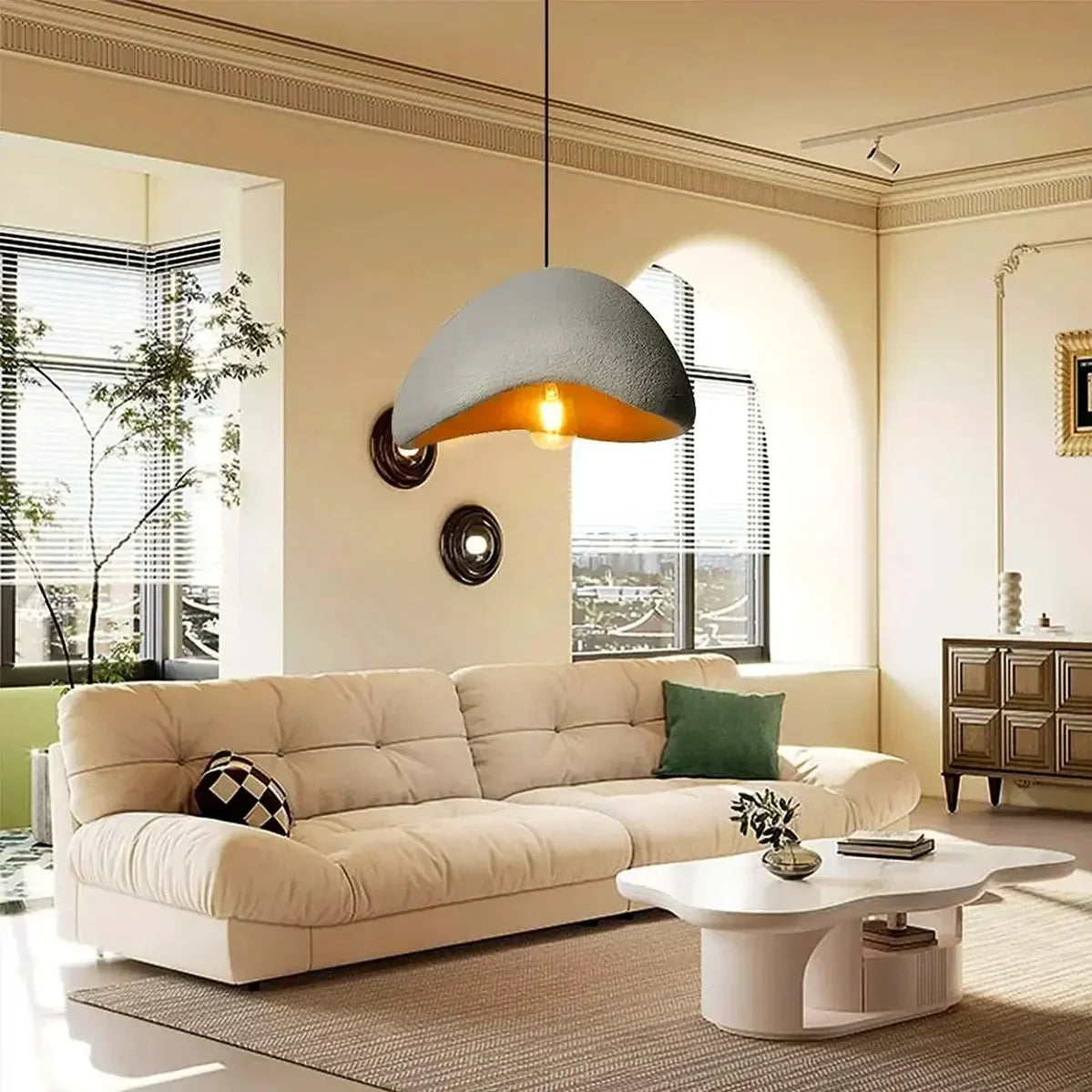 Wabi Sabi Cloud Burst Japandi Pendant Light
