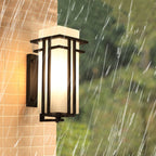 Krajewski Retro Industrial Glass Outdoor Wall Light