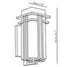 Krajewski Retro Industrial Glass Outdoor Wall Light