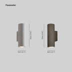 Midnight Glow Minimalist Cement Indoor Outdoor Wall Light