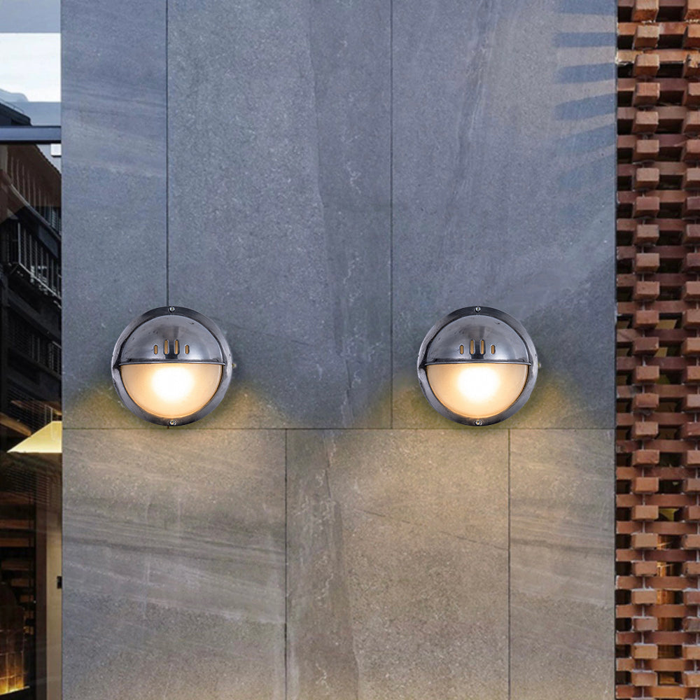 Wall Lamp Geometric Modern Metal Glass  IP65 Waterproof Outdoor Light