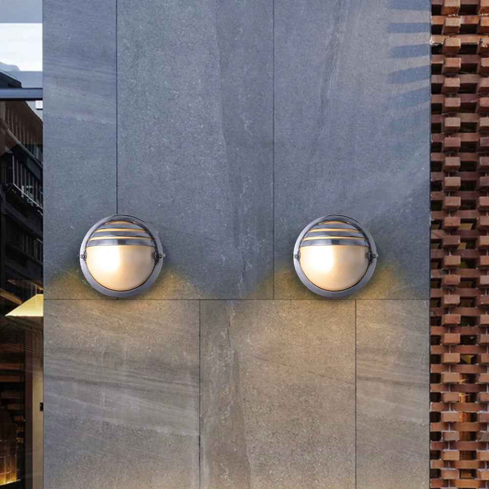 Wall Lamp Geometric Modern Metal Glass  IP65 Waterproof Outdoor Light