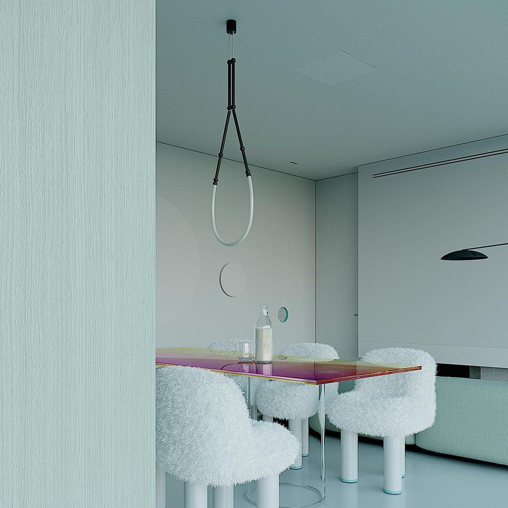 Leed Wabi Sabi Sculptural Silicone LED Luxury Chandelier