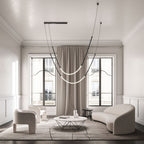 Leed Wabi Sabi Sculptural Silicone LED Luxury Chandelier