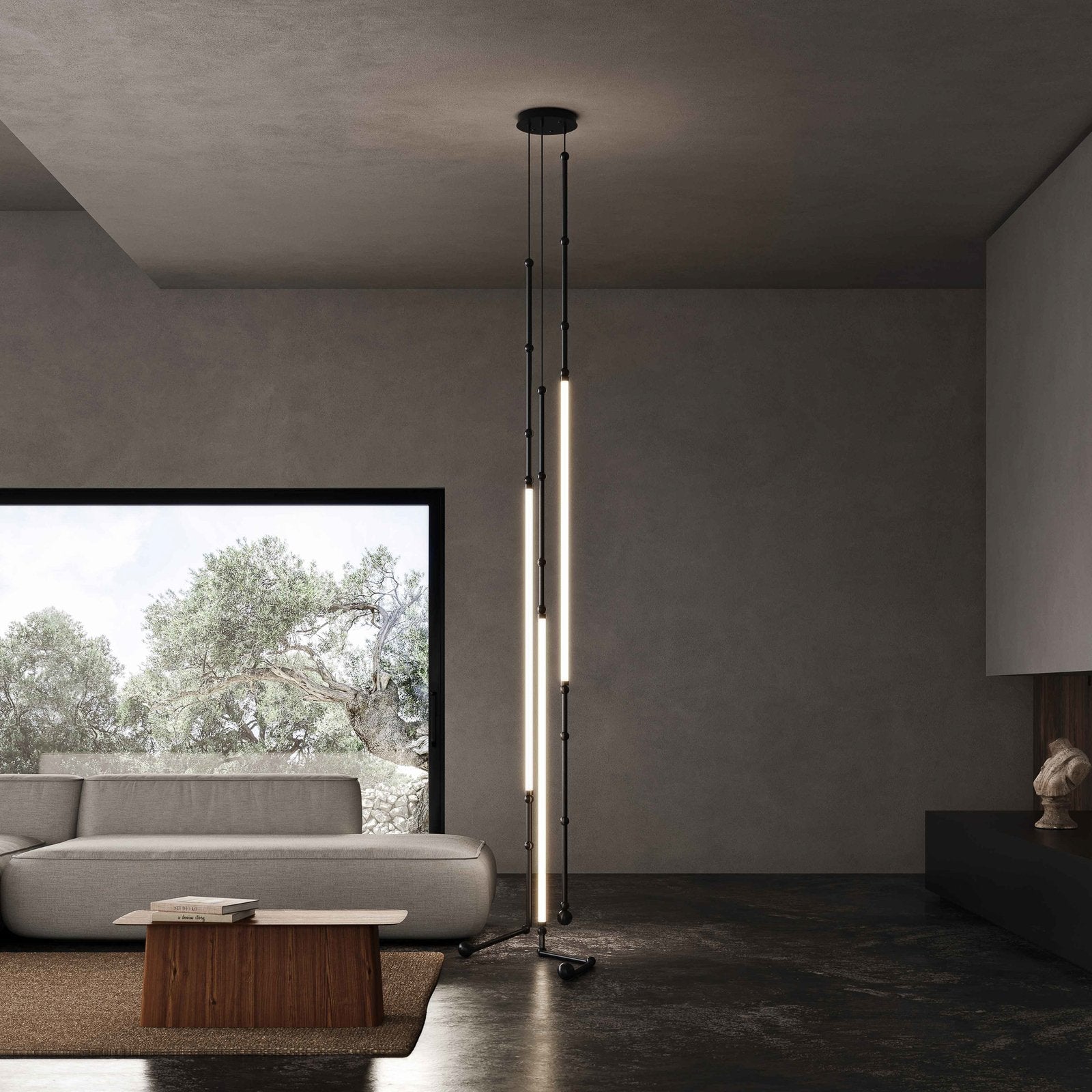 Leed Wabi Sabi Sculptural Silicone LED Luxury Chandelier