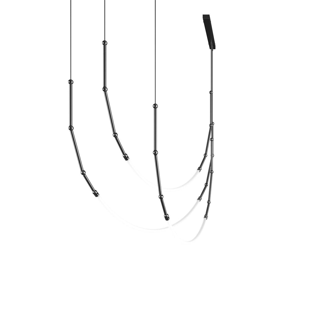 Leed Wabi Sabi Sculptural Silicone LED Luxury Chandelier