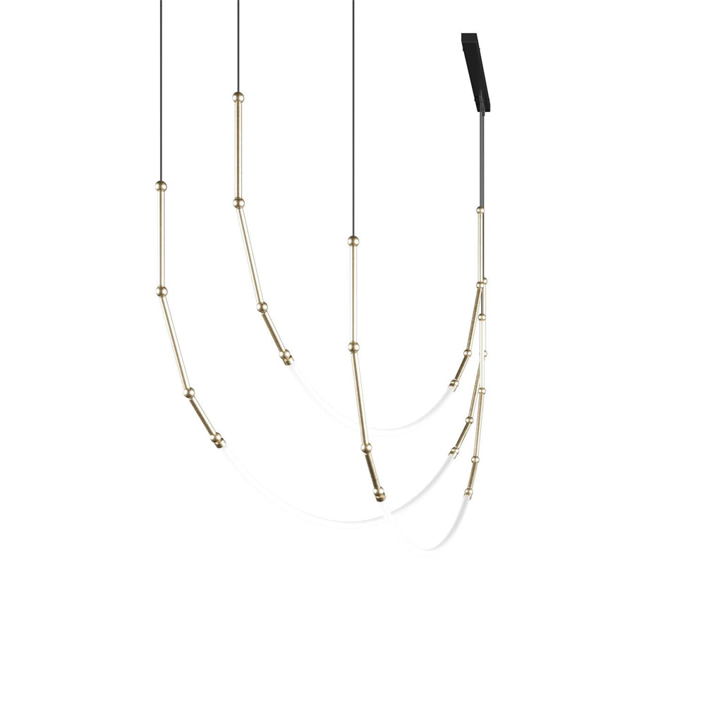 Leed Wabi Sabi Sculptural Silicone LED Luxury Chandelier