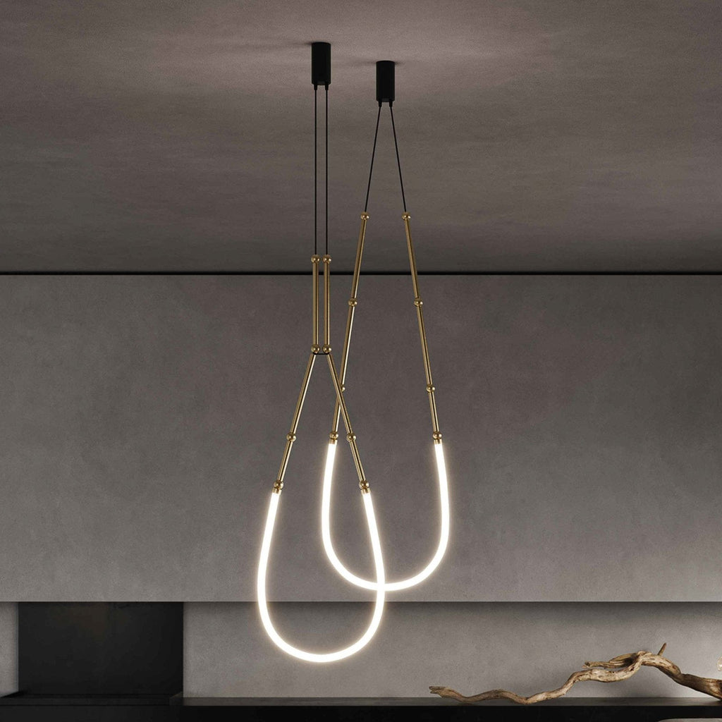 Leed Wabi Sabi Sculptural Silicone LED Luxury Chandelier