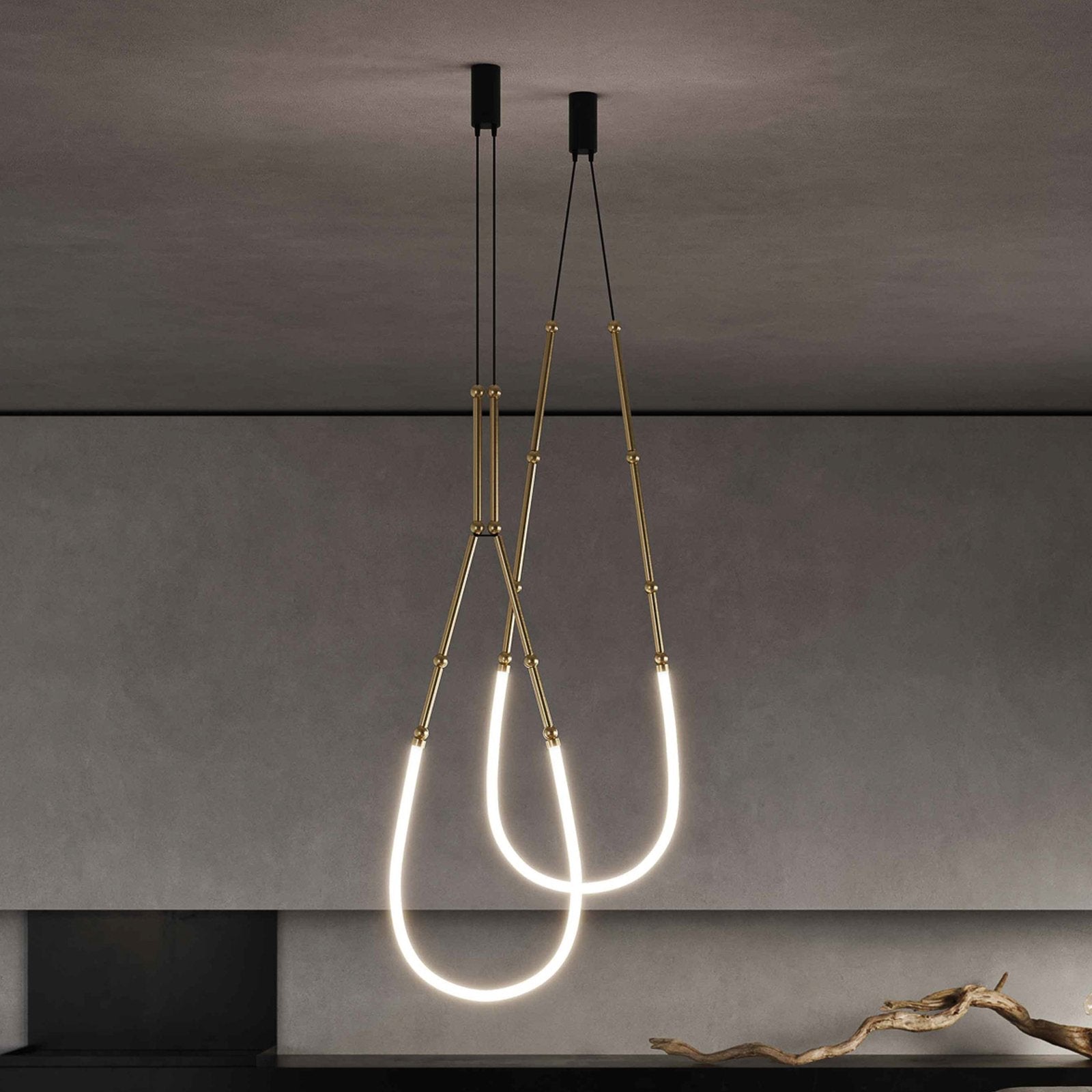 Leed Wabi Sabi Sculptural Silicone LED Luxury Chandelier