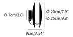 Round Circle Rotating Lederam Wall Light