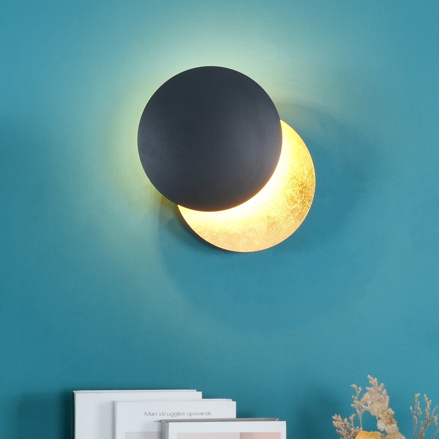 Round Circle Rotating Lederam Wall Light