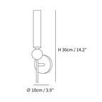 Marble Light Luxury Copper Long Pole Wall Light