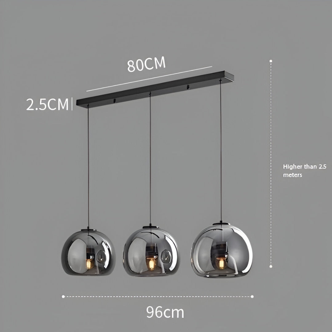 Nordic Minimalist Glass Stone LED Pendant Light