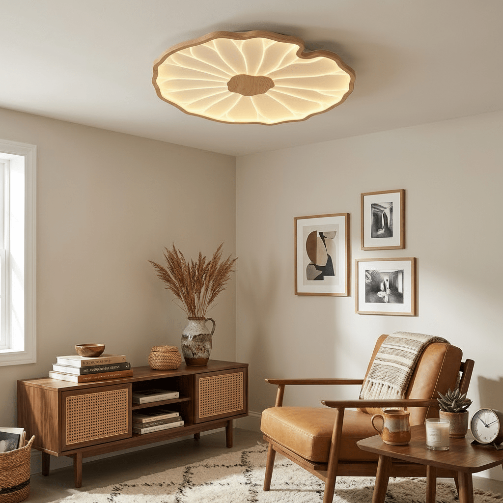 Nerea Lotus Modern Acrylic Ceiling Light