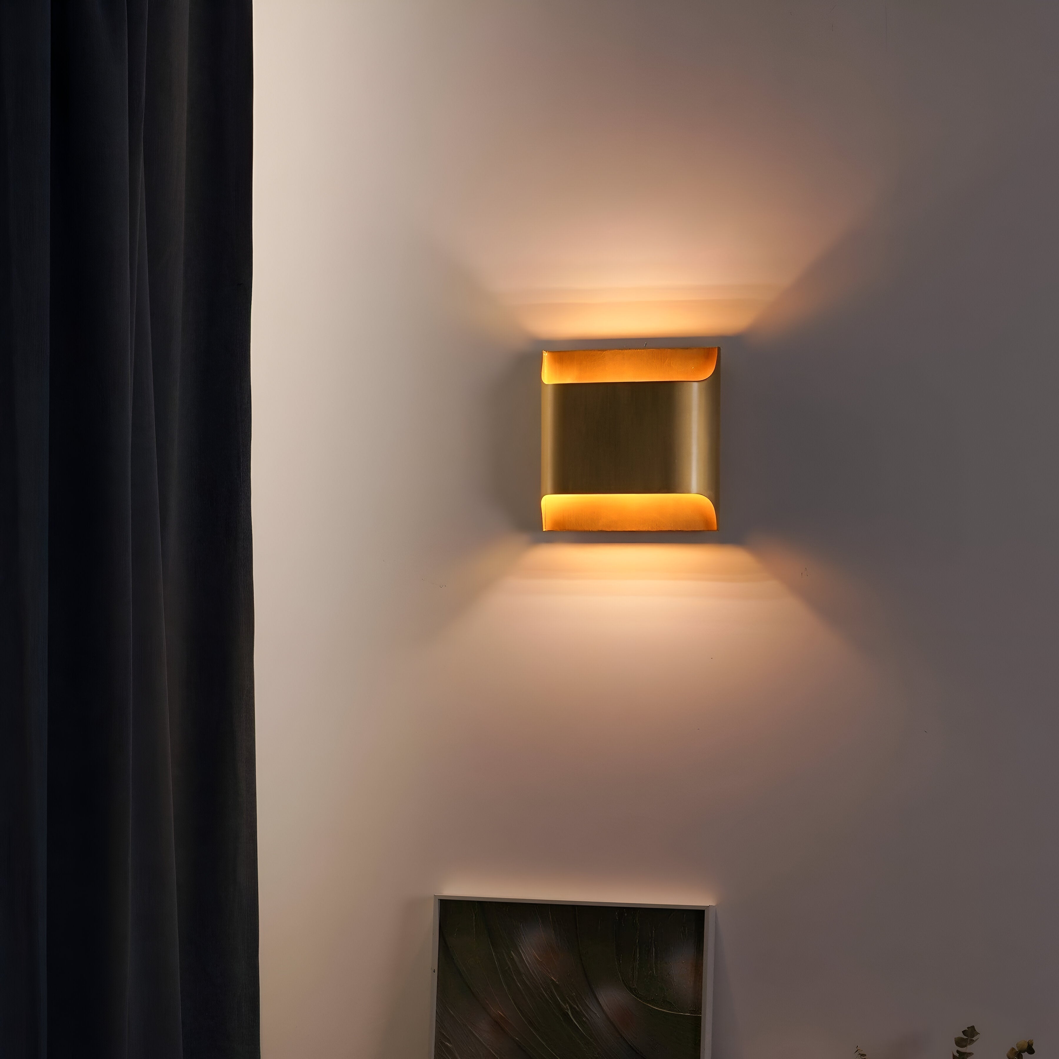 Luther Copper Double Lights Antique Style Wall Light
