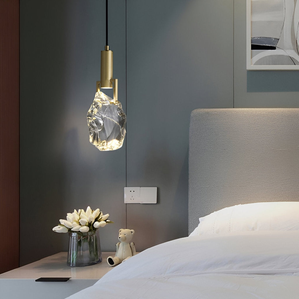 Luxury Nordic Crystal Copper Pendant Light