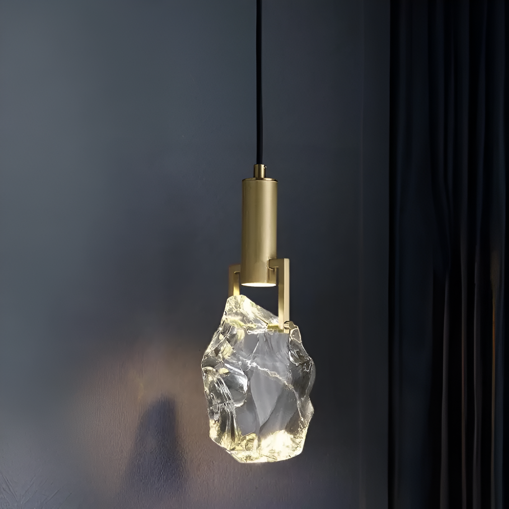 Luxury Nordic Crystal Copper Pendant Light