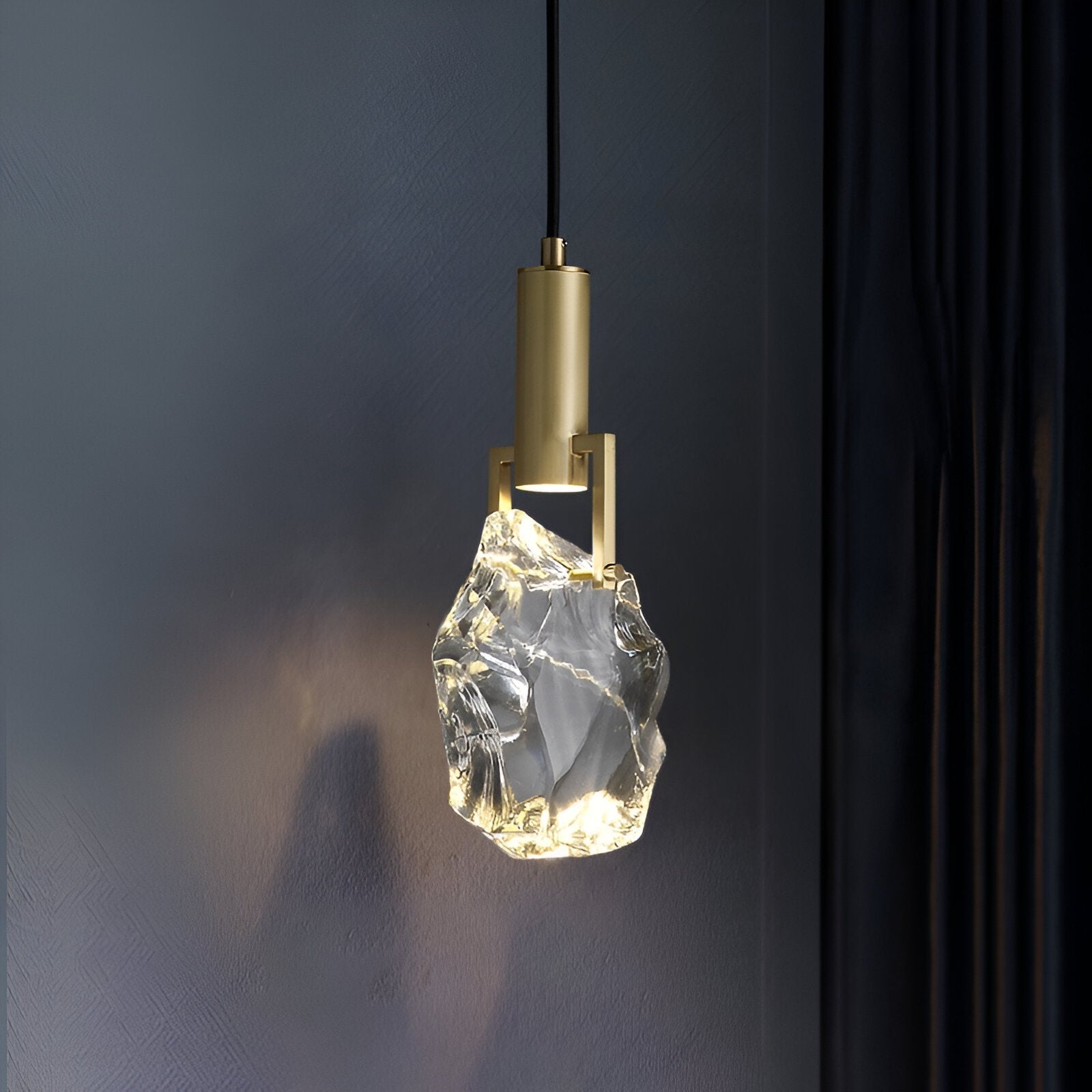 Luxury Nordic Crystal Copper Pendant Light