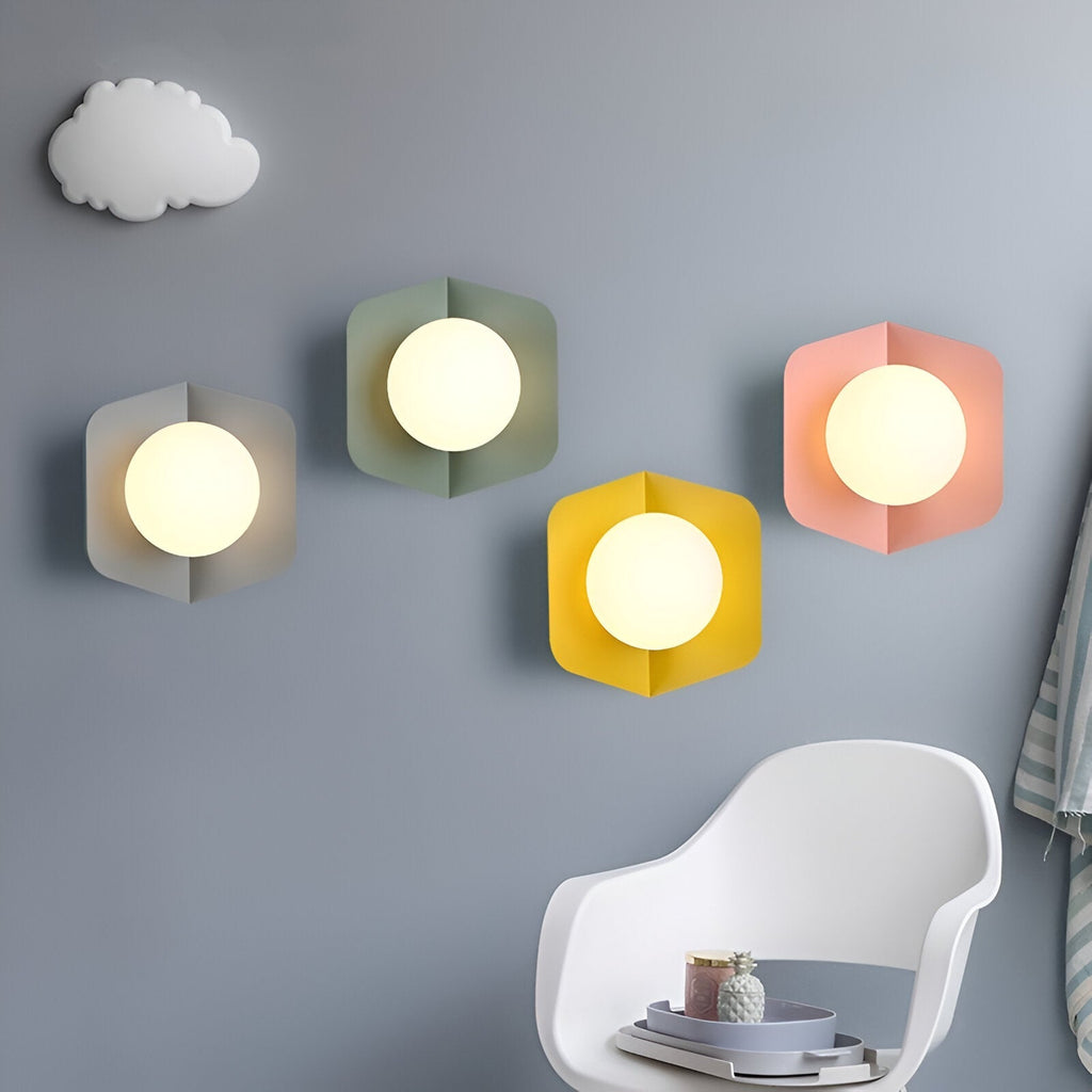 Macaroon Metal Nordic Modern Style LED Wall Light