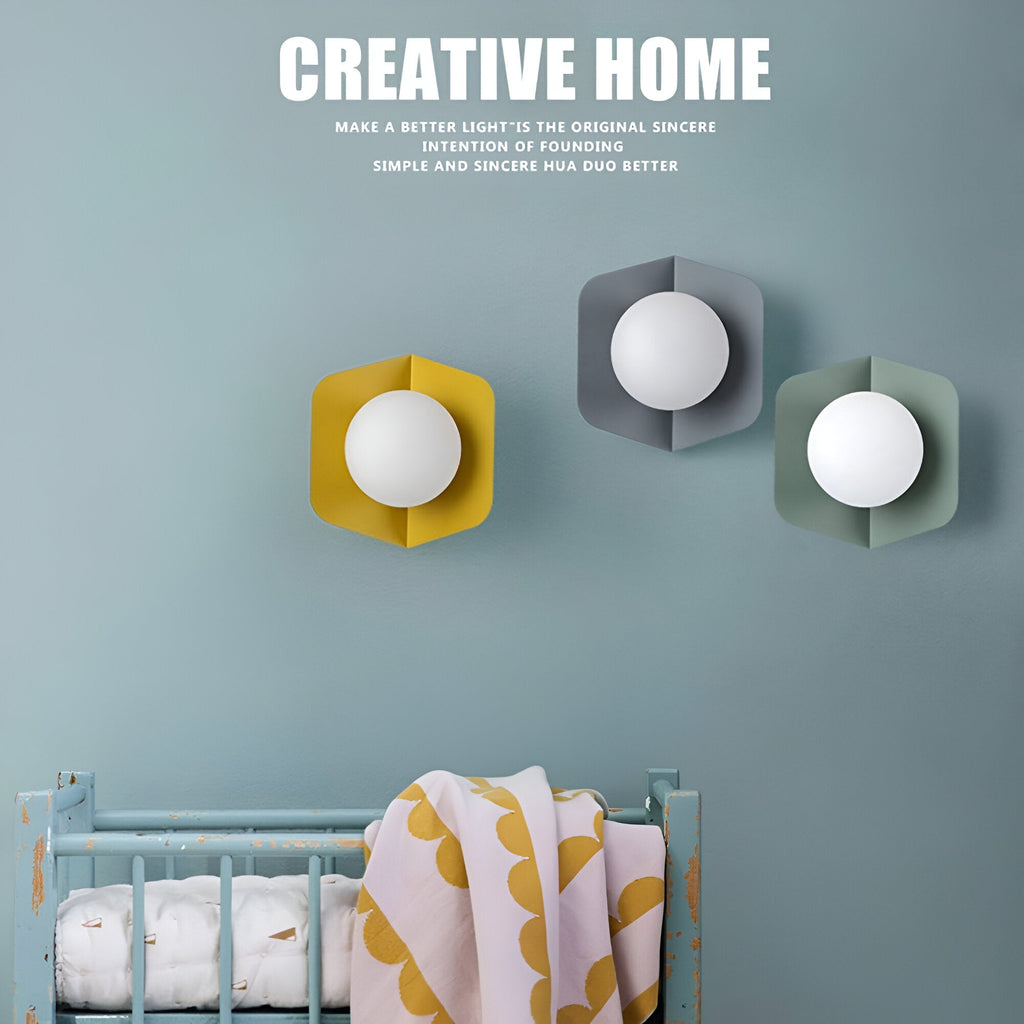 Macaroon Metal Nordic Modern Style LED Wall Light