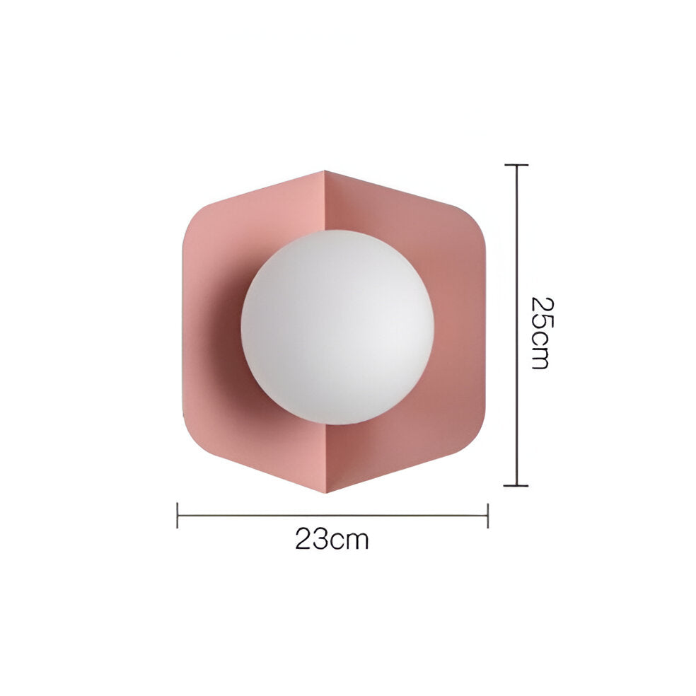 Macaroon Metal Nordic Modern Style LED Wall Light