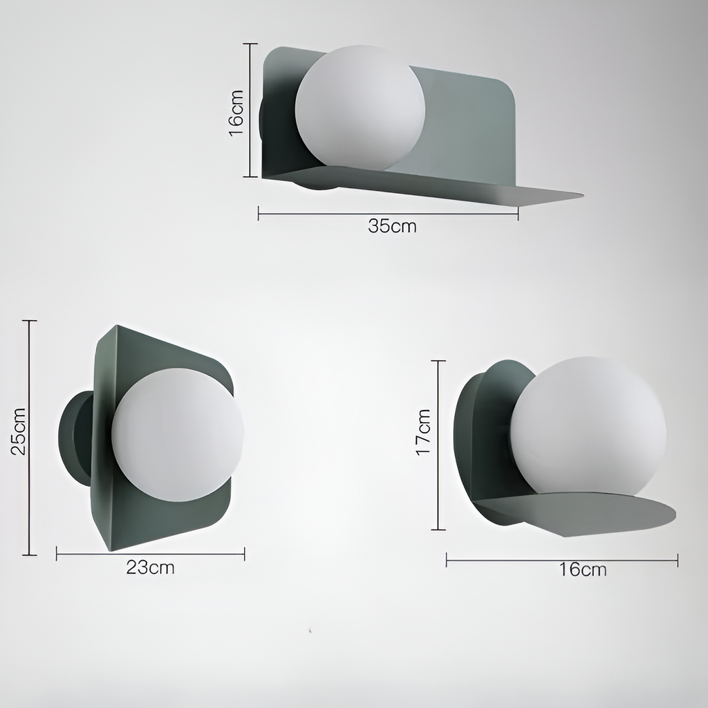 Macaroon Metal Nordic Modern Style LED Wall Light