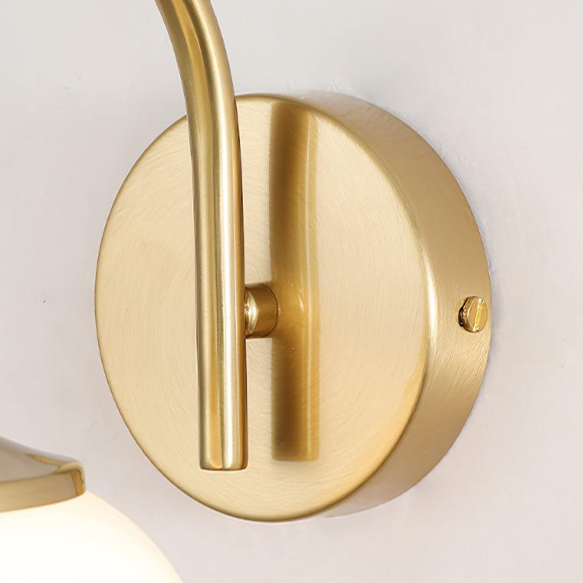 Uma Retro Glass Globe Wall Lamp