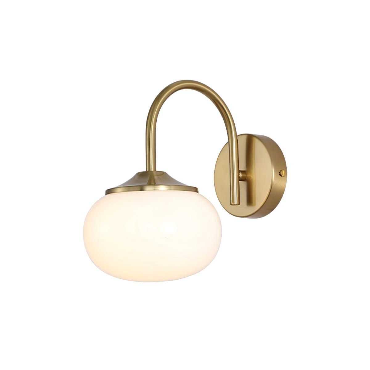 Uma Retro Glass Globe Wall Lamp