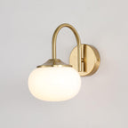 Uma Retro Glass Globe Wall Lamp