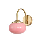 Uma Retro Glass Globe Wall Lamp