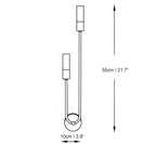 Nordic Modern Simplicity Iron & Acrylic Long Tube Wall Light
