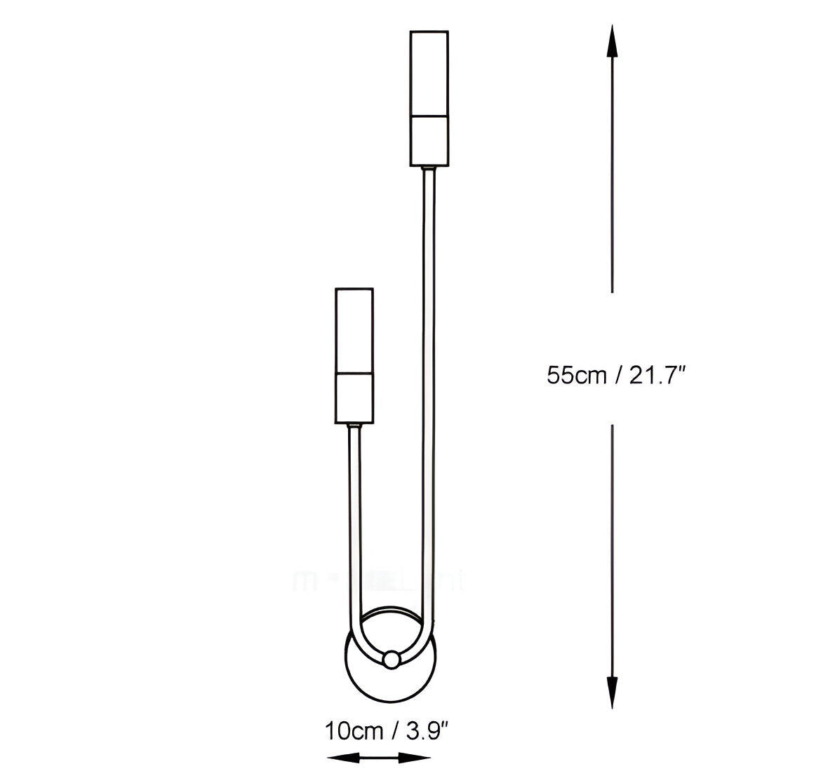 Nordic Modern Simplicity Iron & Acrylic Long Tube Wall Light