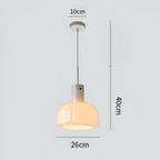 Nordic Flower Shaped Glass Pendant Light