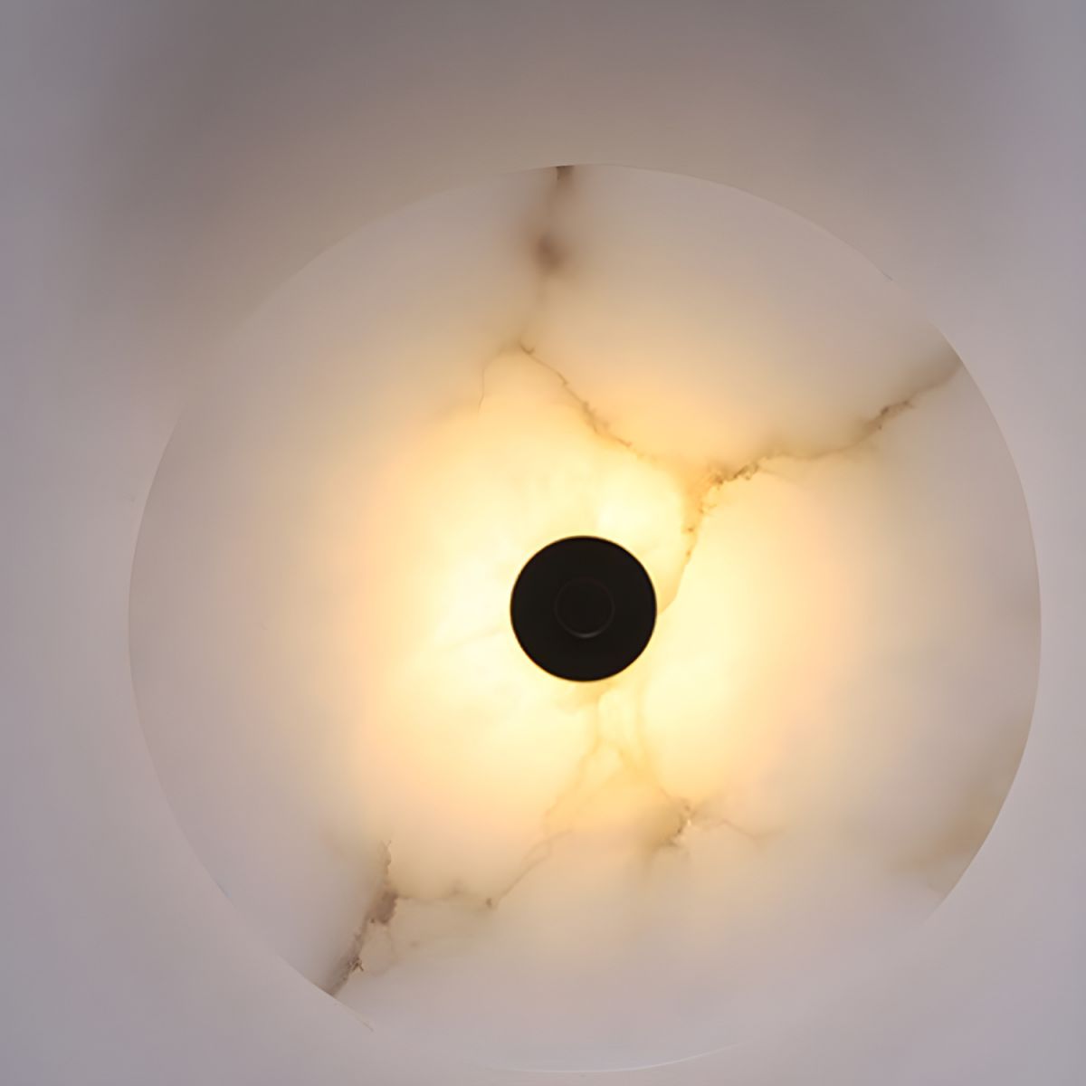 Modern Luxury Round Marble Alabaster Wall Light