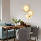 Modern Luxury Round Marble Alabaster Wall Light