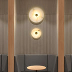 Modern Luxury Round Marble Alabaster Wall Light